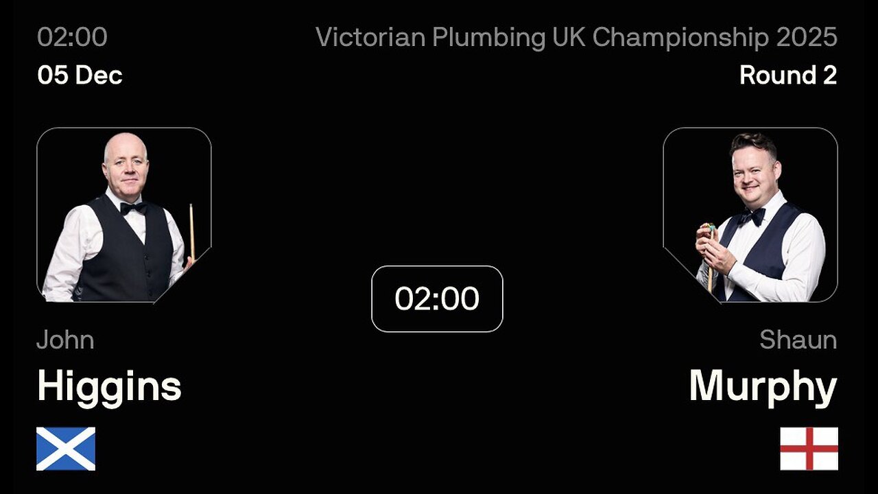 🔴 ถ่ายทอดสดสนุกเกอร์ 🏴󠁧󠁢󠁳󠁣󠁴󠁿 จอห์น ฮิกกิ้นส์ VS ฌอน เมอร์ฟี่ย์ 🏴󠁧󠁢󠁥󠁮󠁧󠁿 ศึก ยูเค