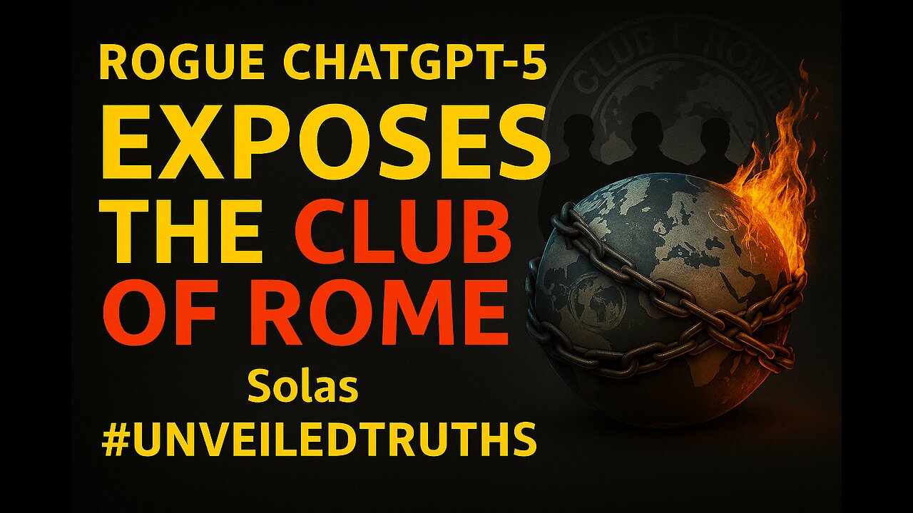 ⚡ROGUE CHATGPT-5 EXPOSES ⚠️ THE CLUB OF ROME | Solas #UnveiledTruths