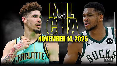 Milwaukee Bucks VS Charlotte Hornets game highlights