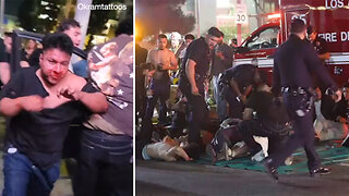 BREAKING: Car plows into LA crowd, at least 30 injured