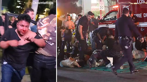 BREAKING: Car plows into LA crowd, at least 30 injured
