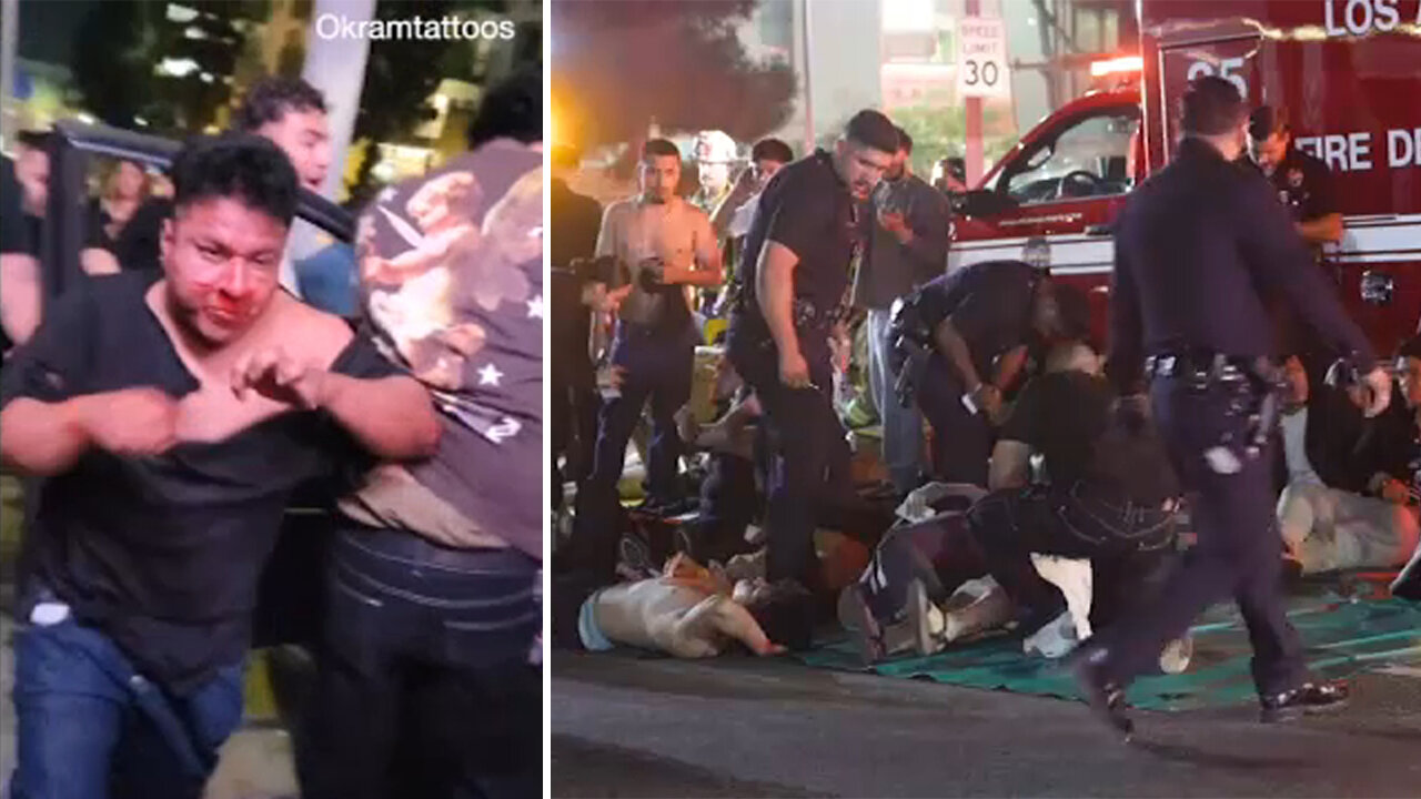 BREAKING: Car plows into LA crowd, at least 30 injured