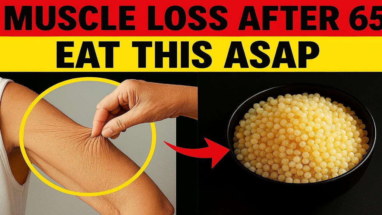 Eat THIS before bed and wake up with STRONG muscles at 60+! (4 foods)