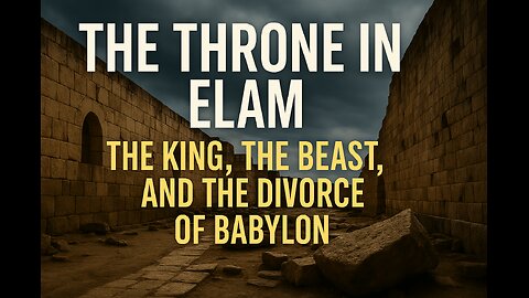 The Throne in Elam The King, the Beast, and the Divorce of Babylon!