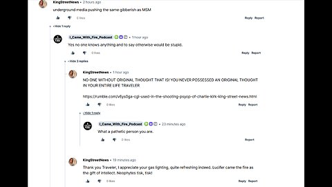 THE LUCIFERIAN I CAME WITH FIRE PODCAST KEEPS CHARLIE KIRK & LIBERAL DEMOCRACY IN THEIR PRAYERS - King Street News