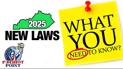 New KY Laws - What you NEED to know