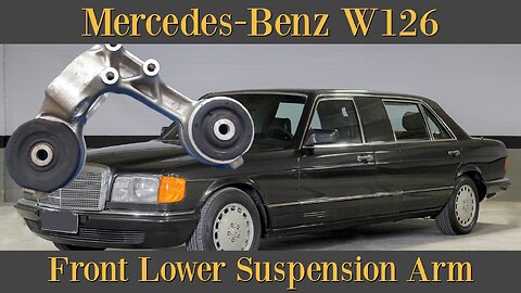 Mercedes-Benz W126 C126 - Guide Rod Ball Joint & Bushing Removal front lower suspension arm
