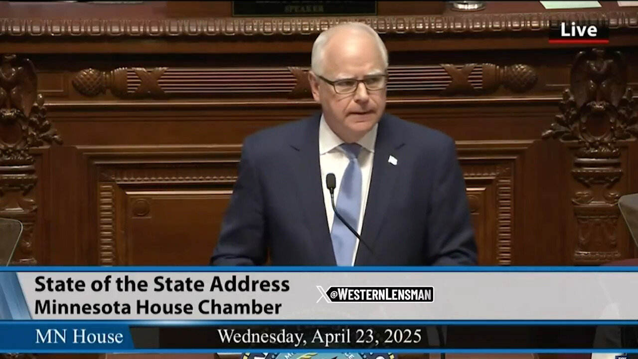 Tim Walz Uses State Address To Attack Trump, Decry Saintly MS-13 Fathers Thrown In Salvadoran Gulags