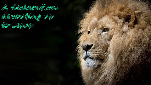 A declaration devouting us to Jesus