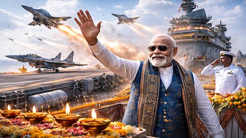PM Modi Celebrates Diwali with Indian Navy on INS Vikrant