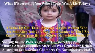 Soaring In The Polls As Pauline Hanson’s Burqa Act Was Justified After Bill Was Denied For Debate