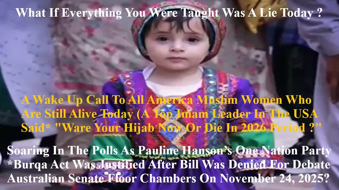 Soaring In The Polls As Pauline Hanson’s Burqa Act Was Justified After Bill Was Denied For Debate