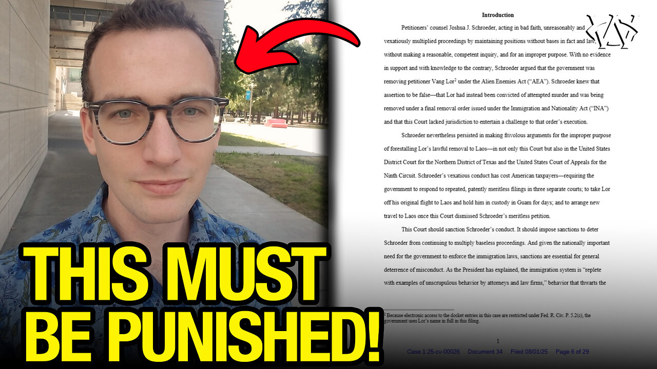 Trump DOJ Demands SANCTIONS against Pro Bono Immigration Lawyer!!