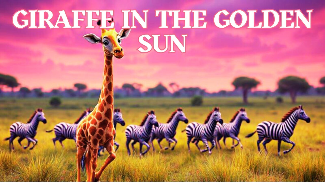 A Toddler Song About a Giraffe and Nature - Giraffe in the Golden Sun!