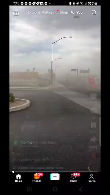 Sand Storm Caused The Power Lines To Snap?!