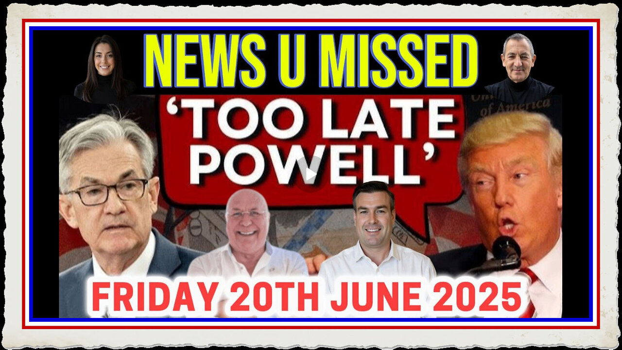 CHARLIE WARD DAILY NEWS WITH CHARLIE WARD PAUL BROOKER FRIDAY 20TH JUNE 2025