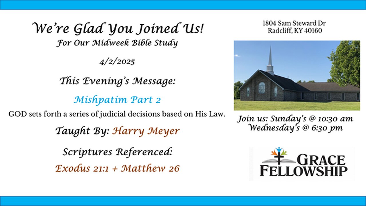 Mishpatim - Judgements, Part 2 - 4.2.25