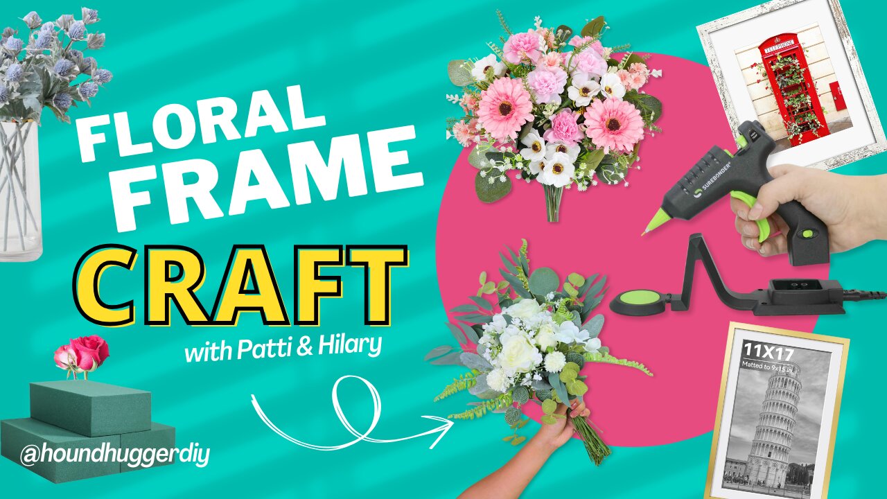 DIY Floral Frame Tutorial 🌸 Easy Home Decor Craft for Beginners!