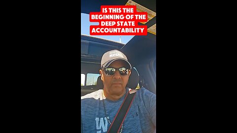 Is this the beginning of the deep state accountability?