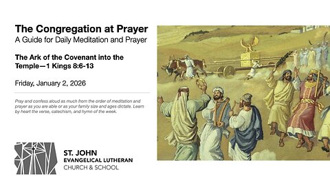 The Ark of the Covenant into the Temple—1 Kings 8:6-13