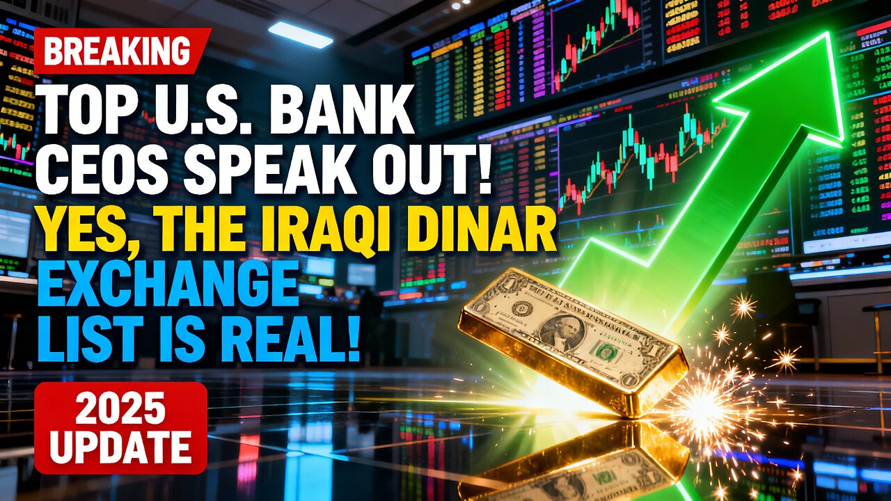 🚨 Top U.S. Bank CEOs Speak Out! ⚡ “Yes, The Iraqi Dinar Exchange List Is Real!” 💥 💥 IQD News