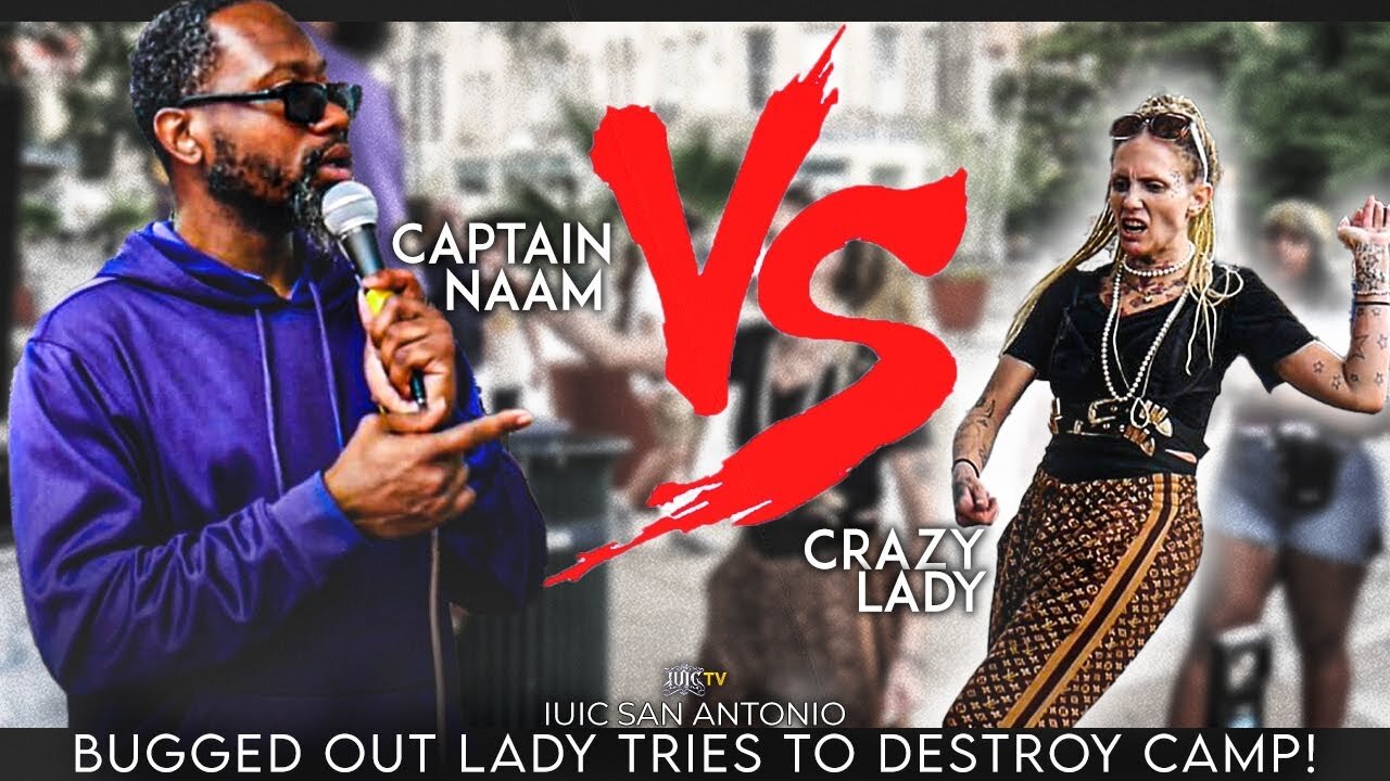 Bugged Out Lady Tries To Destroy Camp!