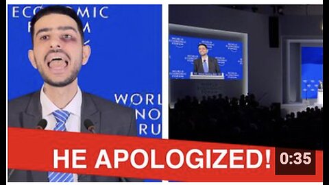 "Davos Conference Crasher from WEF Issues Apology"