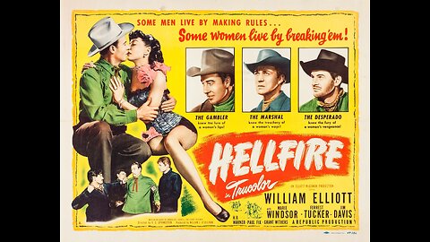Hellfire, Western 1949. Wild Bill Elliott, Marie Windsor, Forrest Tucker, Jim Davis, Denver Pyle, Paul Fix
