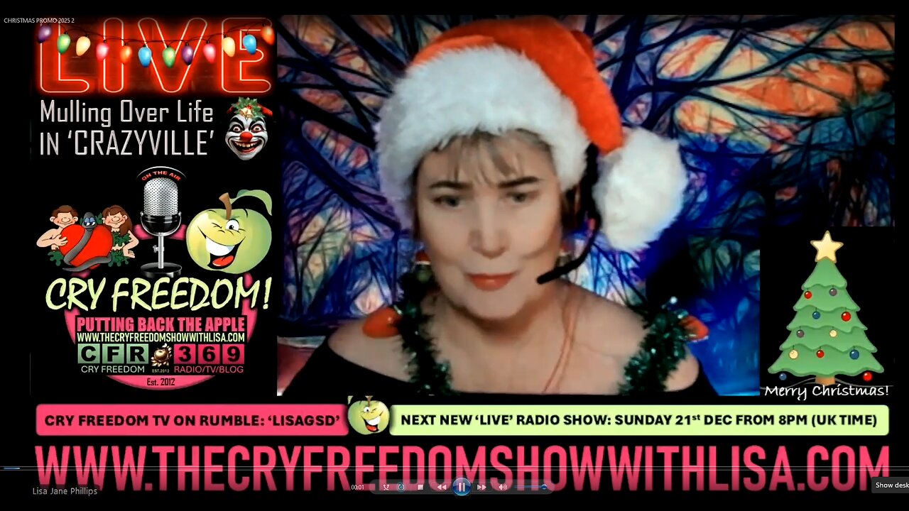 ☃️🎅CHRISTMAS SHOW SUN 21st DEC 2025 8PM (uk)🎅☃️