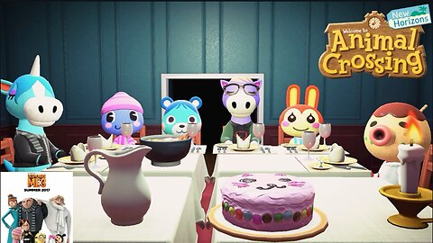 Family Dinner:Despicable Me 3-Animal Crossing Movie Recreation