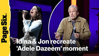 Idina Menzel pokes fun at infamous 'Adele Dazeem' moment