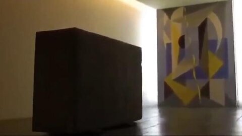 "Ominous Meditation Room at UN Headquarters Features 6.5 Ton Magnetic Stone Slab"