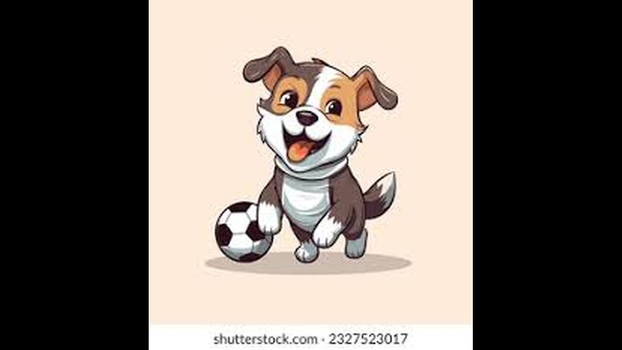 A puppy who likes to play football