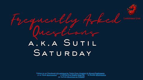 FAQ Sutil Saturday