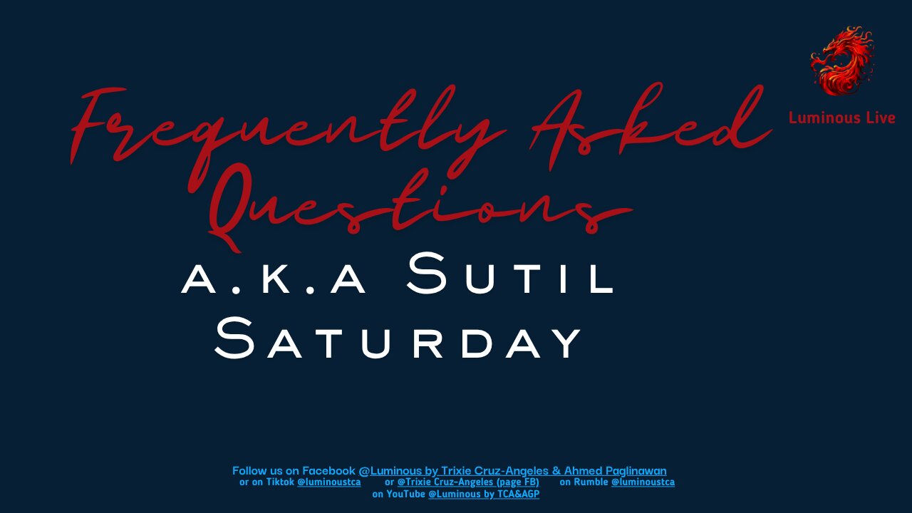 FAQ Sutil Saturday