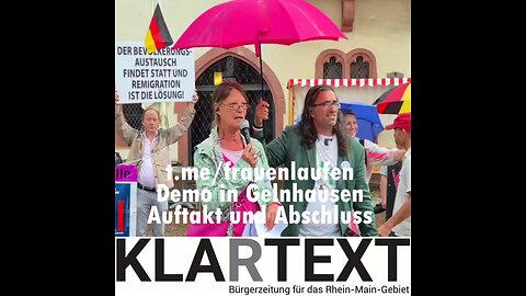 Frauenlaufen Gelnhausen: weder links, noch rechts, sondern entsetzt: Kundgebung 07.07.25 (Re-Upload)