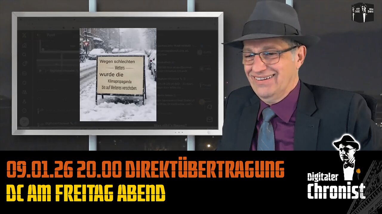 Aufzeichnung vom 09.01.26 Direktübertragung! DC am Freitag Abend
