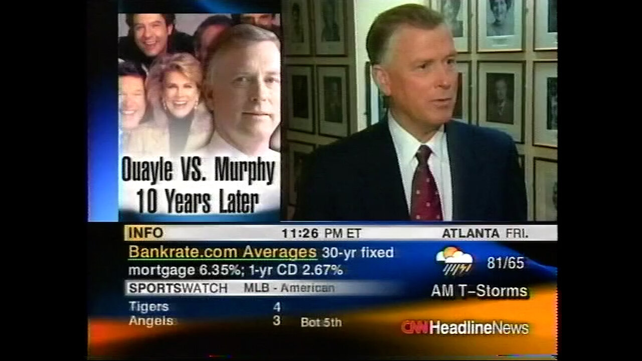 May 9, 2002 - Dan Quayle vs. Murphy Brown 10 Years Later