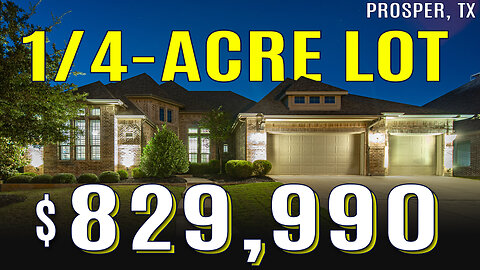 🔥INSIDE A DREAM HOME IN PROSPER TX! 1/4 acre lot, $50k Updates, Outdoor Kitchen, 3-Car Garage & more