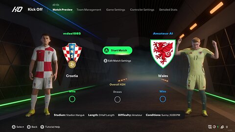 Match5 Croatia vs Wales EA FC 25