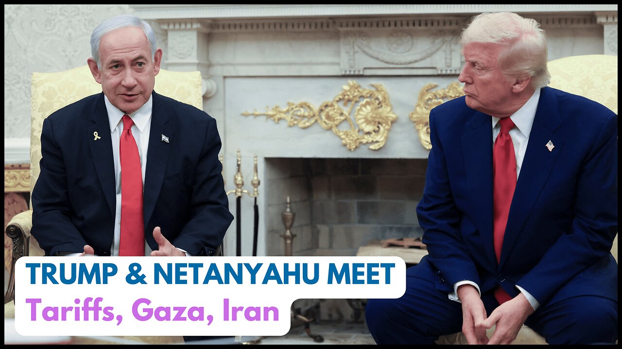 Trump & Netanyahu Meet on Tariffs, Gaza Conflict, Yemen & Iran Talks | USA Israel Defense & Security