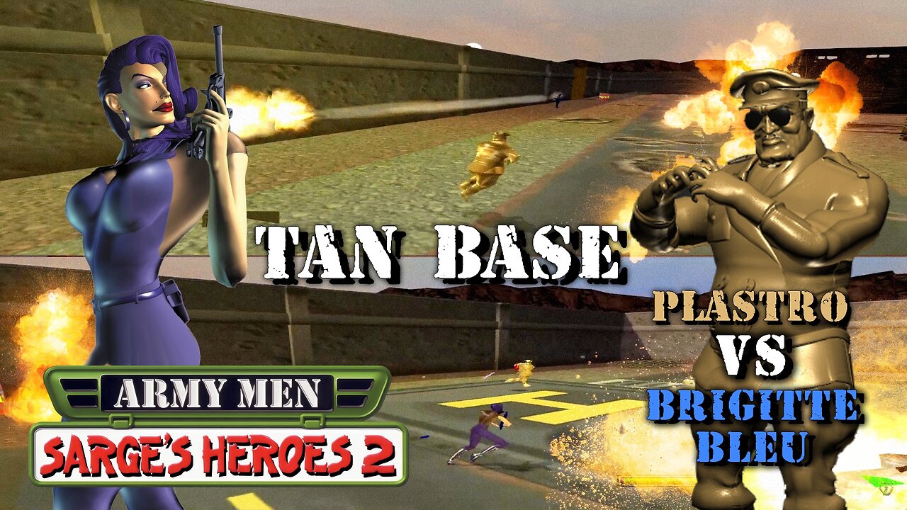 Army Men: Sarge's Heroes 2 - Multiplayer Gameplay - Tan Base (PS2)