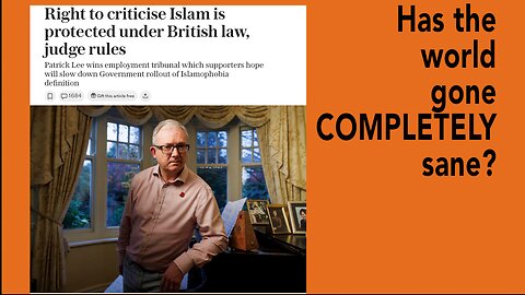 Sanity Returns - A Victory for the Islamo-Critics