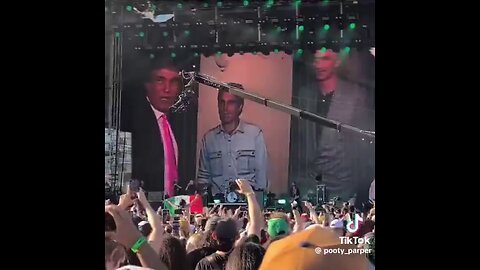 Dropkick Murphys blasted a brutal montage of Donald Trump and Jeffrey Epstein during their concert.