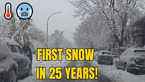 ❄️ BRUTAL! Montreal's First Snow Storm in 25 Years!