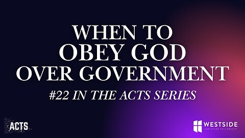 When To Obey God Over Government | Pastor Shane Idleman