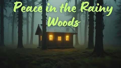 Rainy Forest Cabin | 1 Hour of Rain Sounds & Relaxing Music for Deep Relaxation