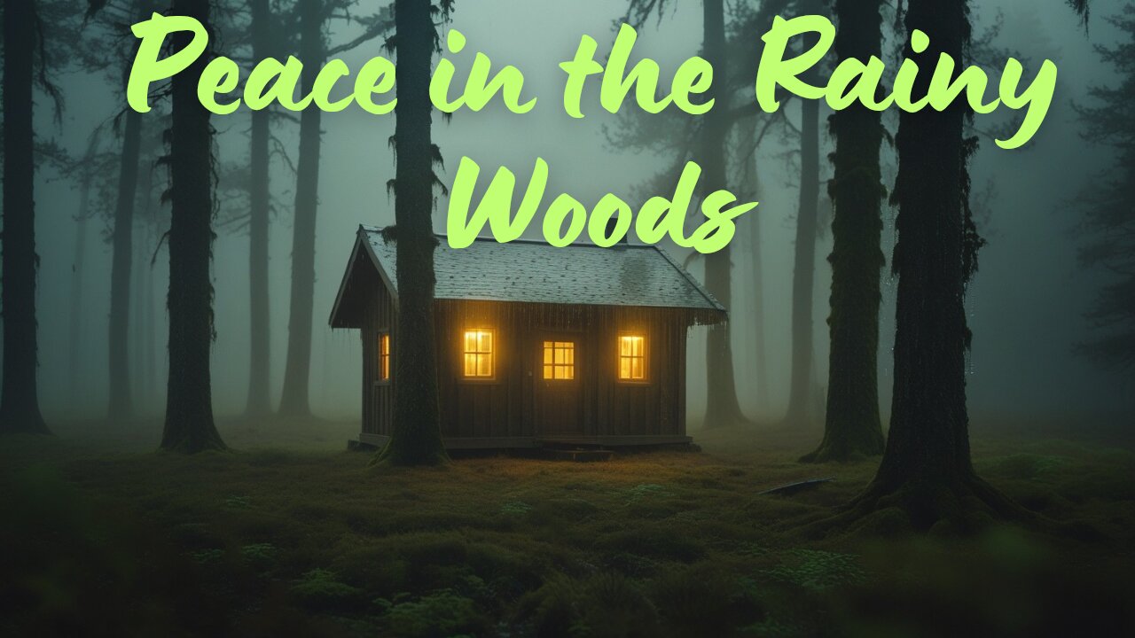 Rainy Forest Cabin | 1 Hour of Rain Sounds & Relaxing Music for Deep Relaxation