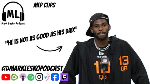 Shedeur Sanders overrated?! || Mark Lesko Pod clips #collegefootball #nfl