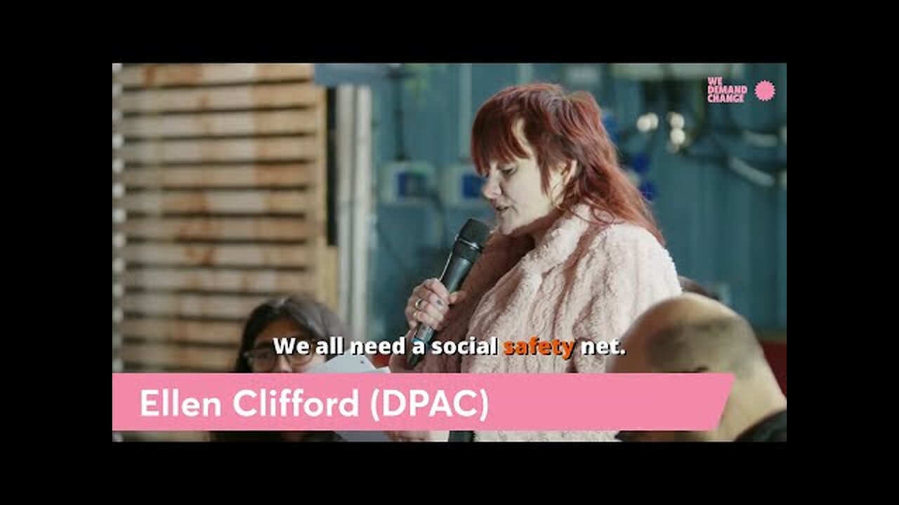 DPAC's Ellen Clifford speaking about disability benefit